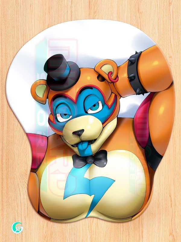 Freddy Fazbear 3D Mouse pad with Gel Wrist rest